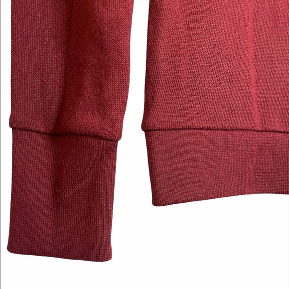 Crave Fame Burgundy Knit Long Sleeve V Neck Cotton Sweater Medium M - Picture 7 of 11